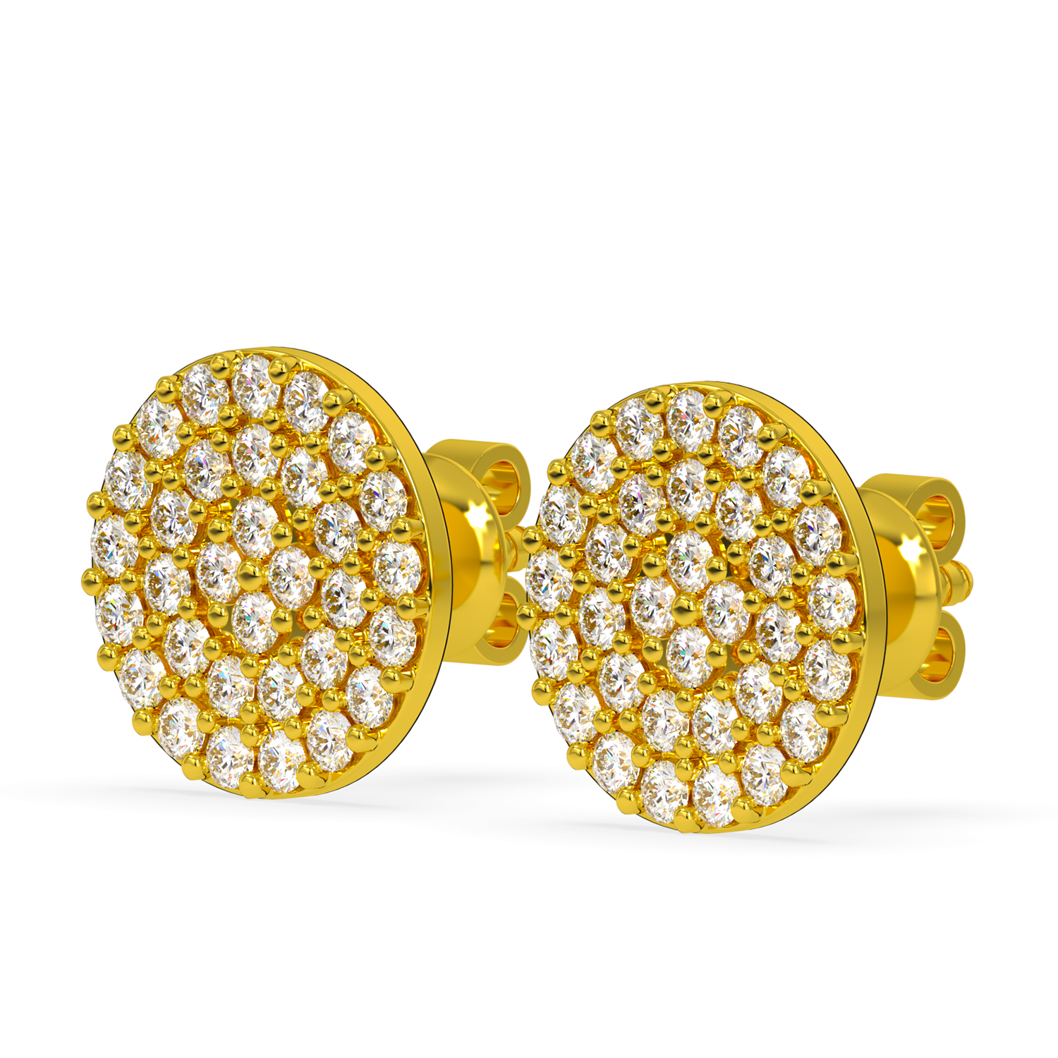 BEEZAL 14KT Real Gold & Diamond Earring for Women | Cubic Zironica