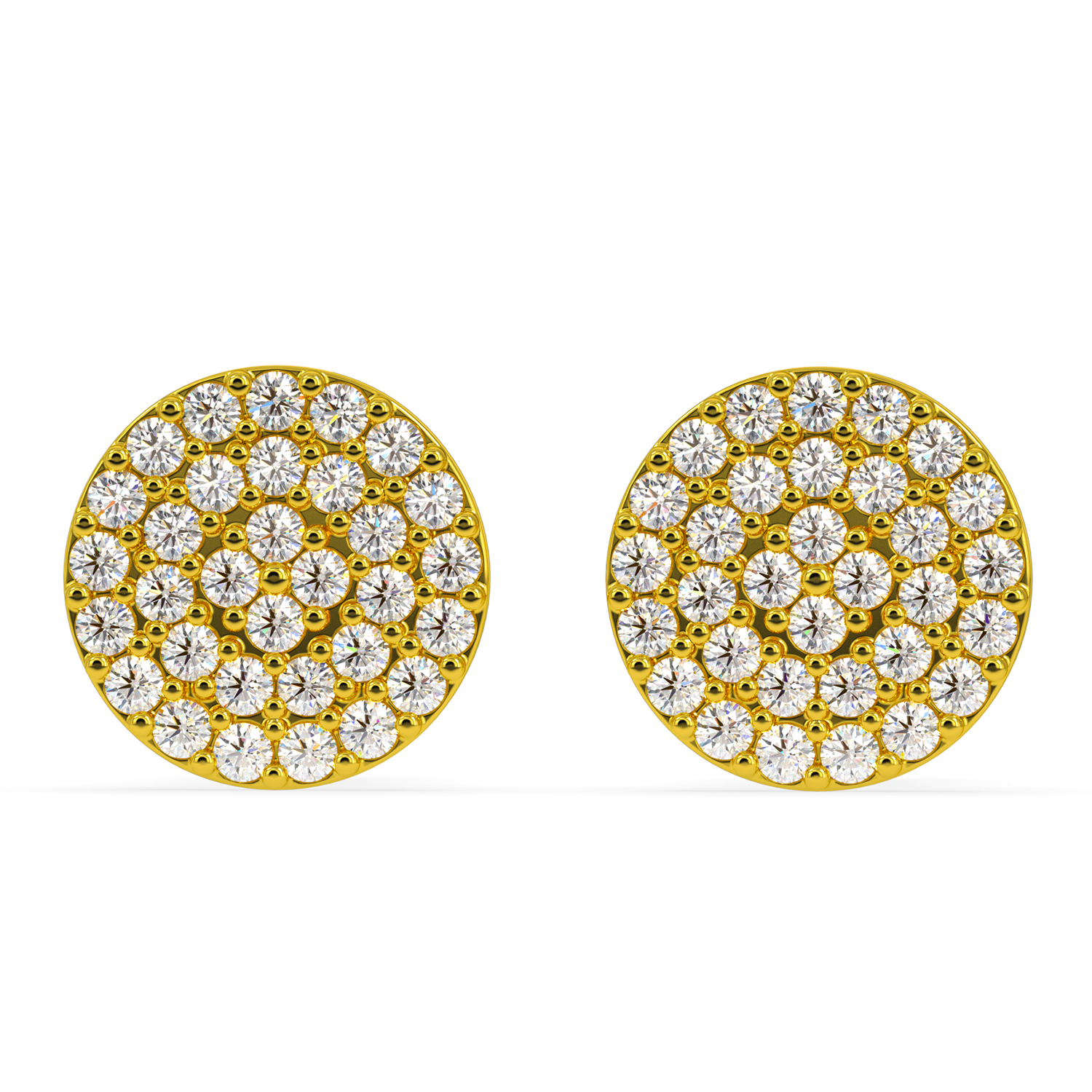 BEEZAL 14KT Real Gold & Diamond Earring for Women | Cubic Zironica