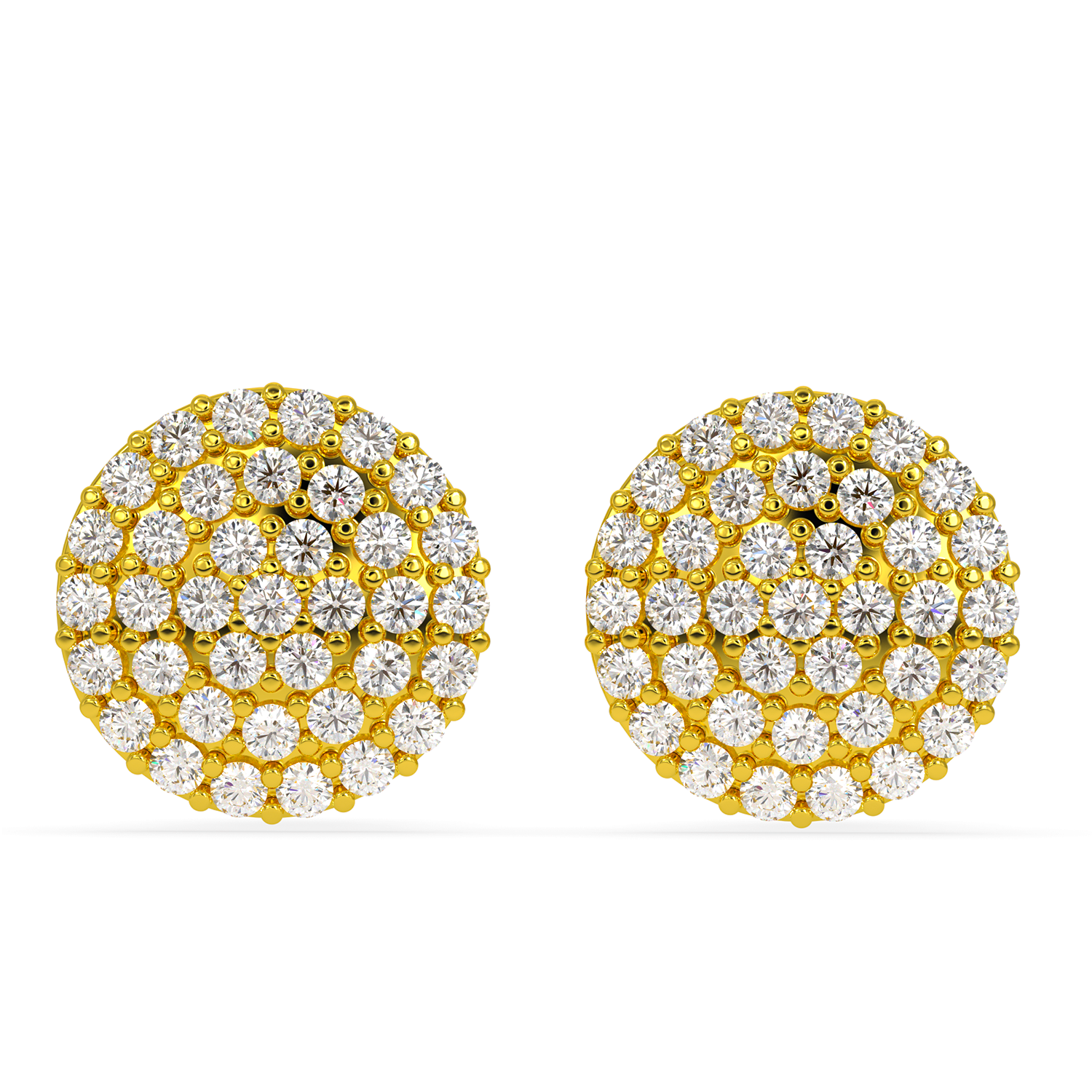 BEEZAL 14KT Real Gold & Diamond Earring for Women | Cubic Zironica