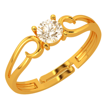 Gold Finger Ring For Female | 3d-mon.com