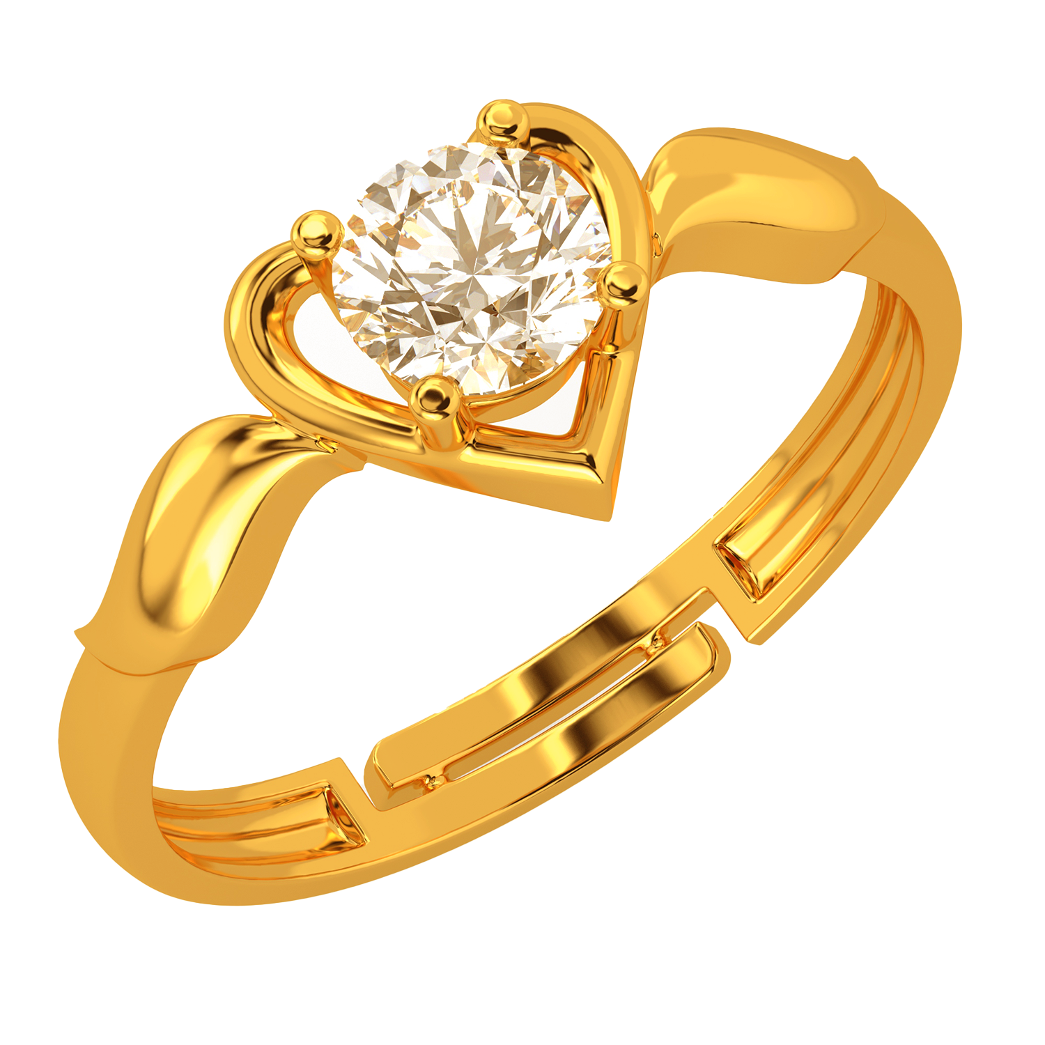 Buy Yellow Gold Rings for Women by Dishis Online | Ajio.com